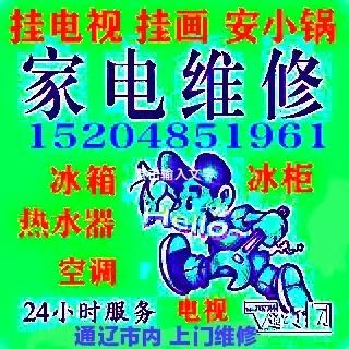 上門(mén)修家電，掛電視，掛畫(huà)，安小鍋，安熱水器15204851961